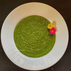 A picture of Spinach Shorba.