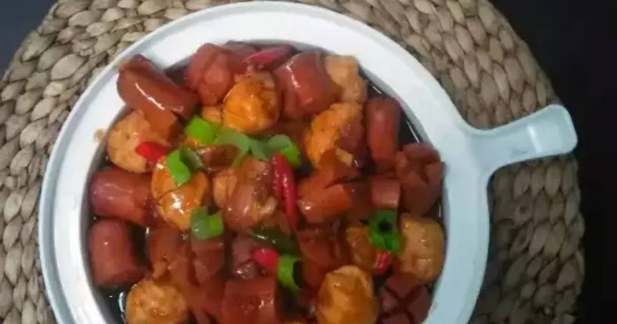 Resep Sosis Bakso Saus Teriyaki Oleh Novi Oppie Indriana Cookpad