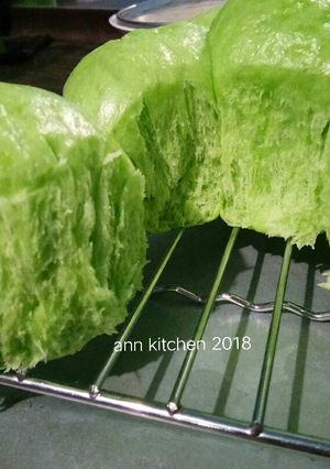 Foto resep Roti sobek pandan kukus #kamismanis
