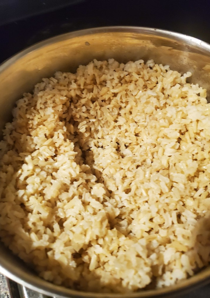 Una foto de Arroz blanco integral