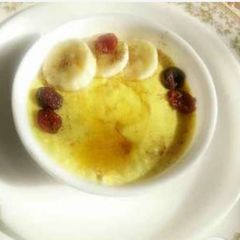 A picture of Creamed Banana Rice Polenta Porridge.