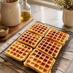 Una foto de Waffles belgas clásicos