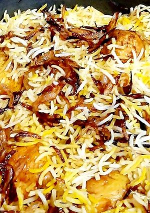 A picture of Egg Biryani.