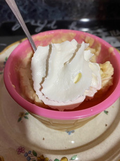 Una foto de Helado plátano maní