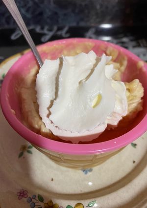 Una foto de Helado plátano maní