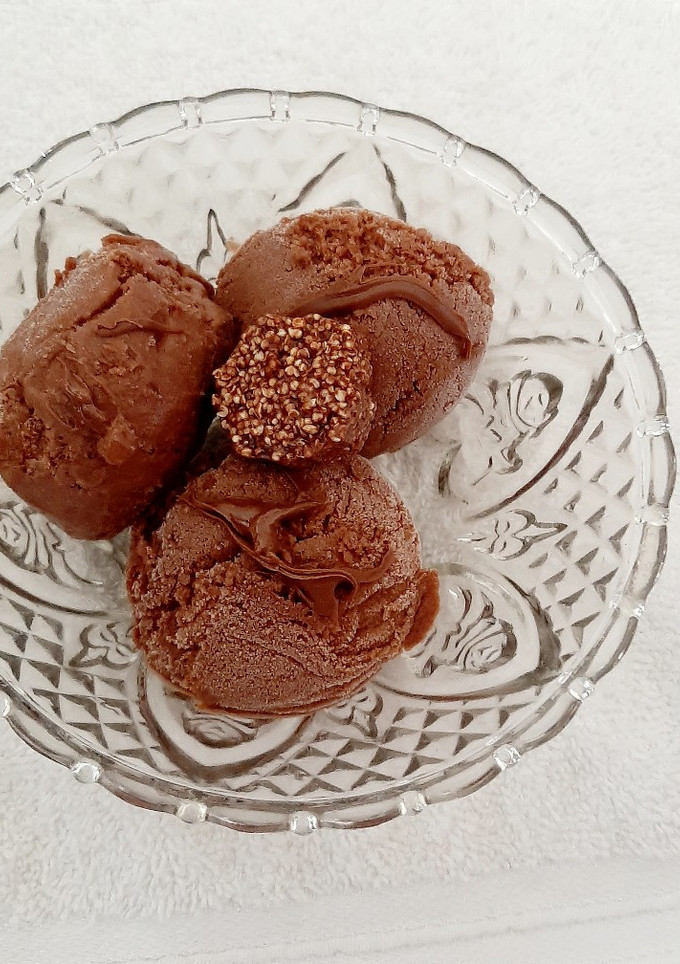 Una foto de Nieve de chocolate y plátano