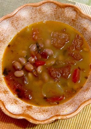 Una foto de Frijoles charros