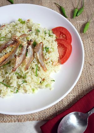 Foto resep Nasi Goreng Hijau Ikan Asin