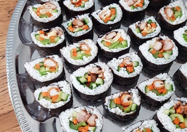 Bumbu 20. Chicken Kimbab (Korea) | Cara Bikin 20. Chicken Kimbab (Korea) Yang Menggugah Selera