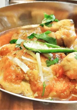 A picture of Chicken tandoori karahi.