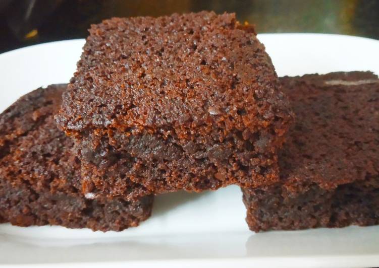 How to Make Quick Eggless Fudgy chocolate brownies