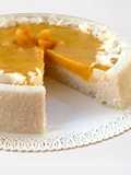 Pudim de tapioca e damasco