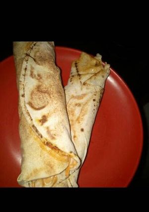 A picture of Vegetables shawarma.