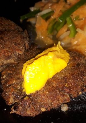 Una foto de Hamburguesa de lentejas