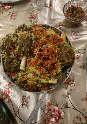 عکسی از دستور قابلی پلو با ماهيچه