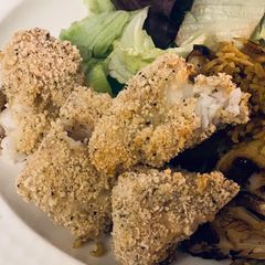 A picture of Cod goujons - baked not fried.