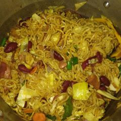 A picture of Indomie noodles.