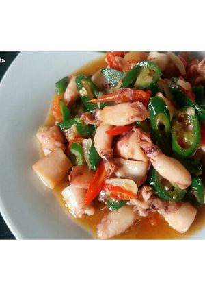 Foto resep Cumi Asin Cabe ijo