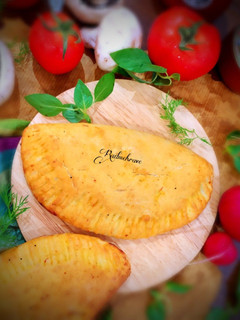 عکسی از دستور پیراشکی مرغ و قارچ (بدون فر)