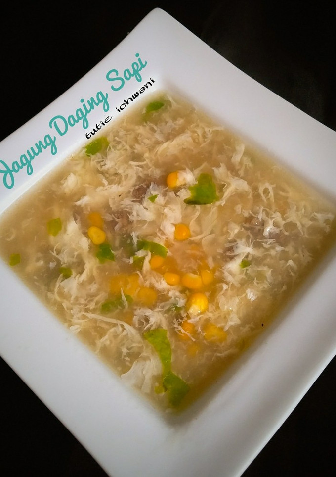 Foto resep Sup Jagung Daging Sapi