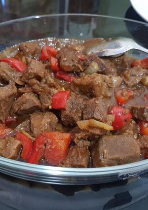 Foto resep Beef black pepper