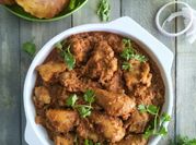 A picture of maharashtrian style chicken