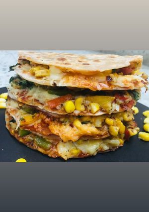 A picture of Left over Roti tacos.