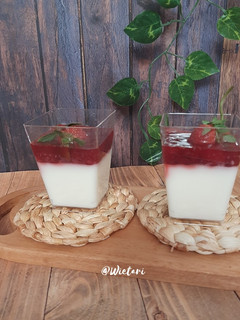 Foto resep Puding susu strawberry