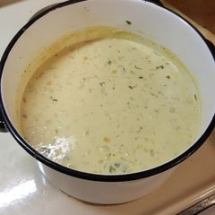 A picture of Potato soup.