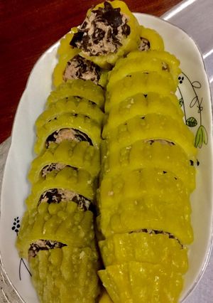 Hình của món Mướp đắng nhồi thịt.
