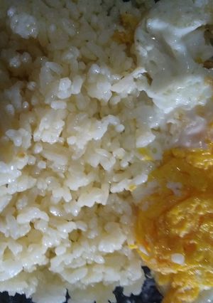 Foto resep Nasi blue band +telor ceplok