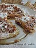 Crostata sbriciolata al pandoro con marmellata e crema