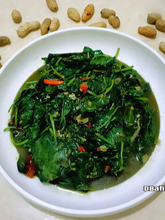 Foto resep Tumis Daun Ubi Jalar Terasi Pedas