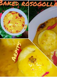 বেক্ড রসগোল্লা(baked Rasgulla recipe in Bengali) রেসিপির প্রধান ছবি