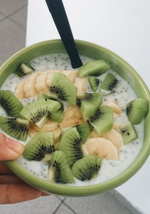 Una foto de Pudding de chía. Alternativa para sustituir Yogurt (adaptable para intolerantes a la lactosa)