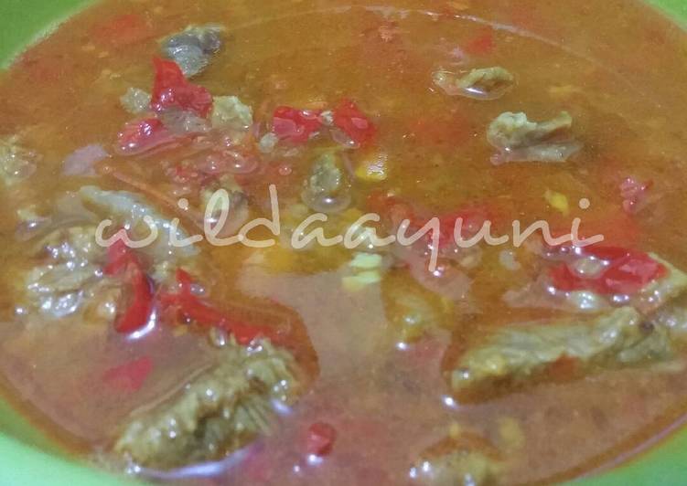  Resep Daging Sapi Kuah Asam Pedas  oleh Wilda Ayuni Cookpad