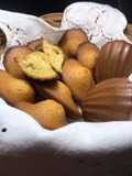 Madeleines o magdalenas con mantequilla