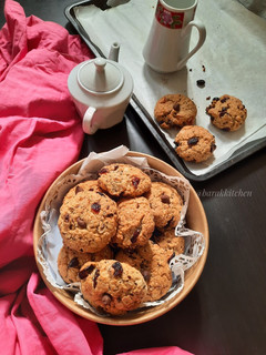 A picture of Hearty Oat Cookies (eggless).