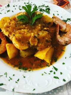 Una foto de Suquet de pescado y gambón