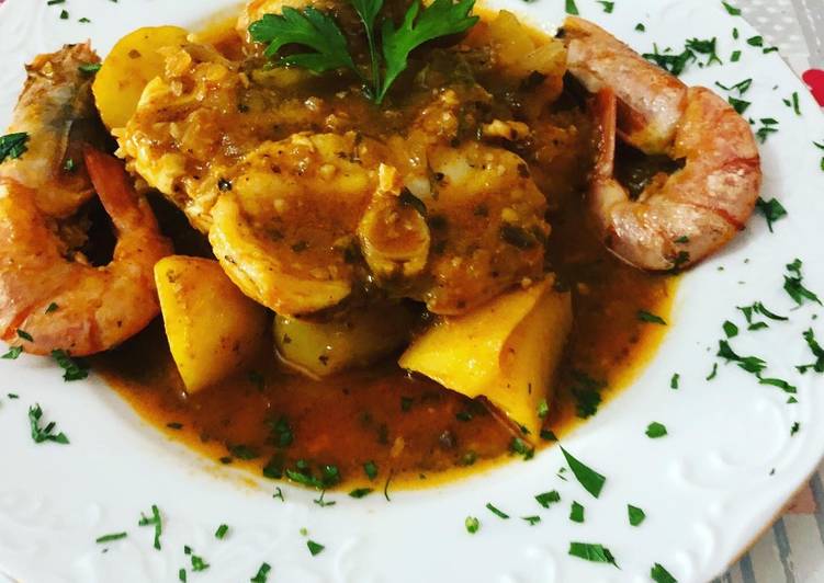 Suquet de pescado y gambón