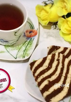 Foto resep Bolu zebra tanpa oven