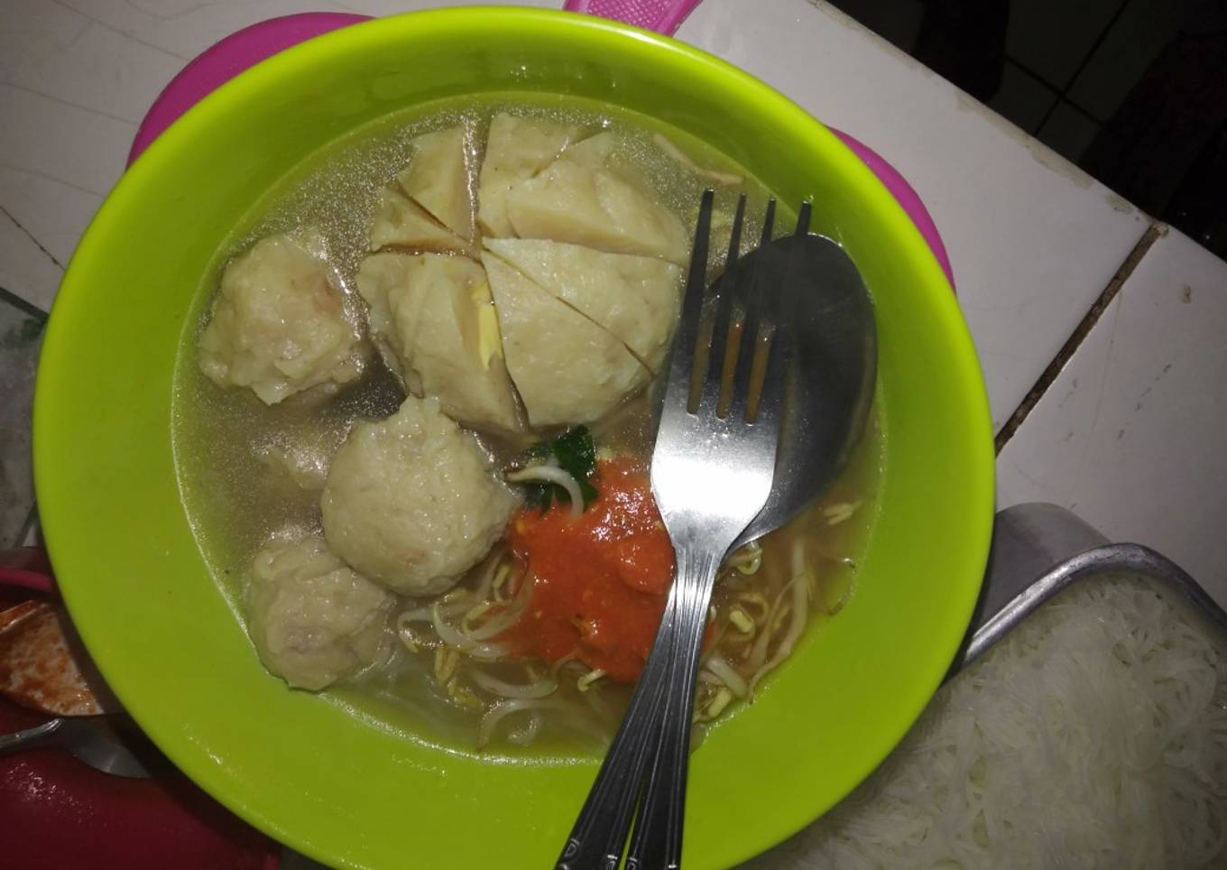 Kuah bakso ayam segar tdk seperti sop