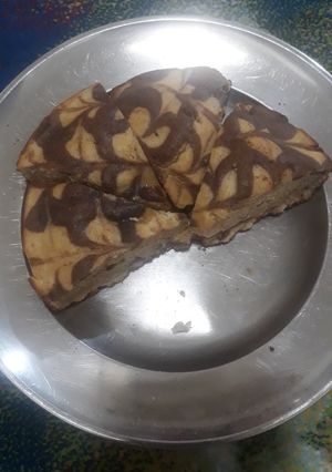 عکسی از دستور کیک بدون فر و یک تخم مرغی