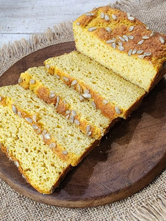 Una foto de 🍞Pan de garbanzos de lata (otra versión 😅) 🍞#singluten