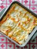 Lasagne radicchio, funghi e pancetta