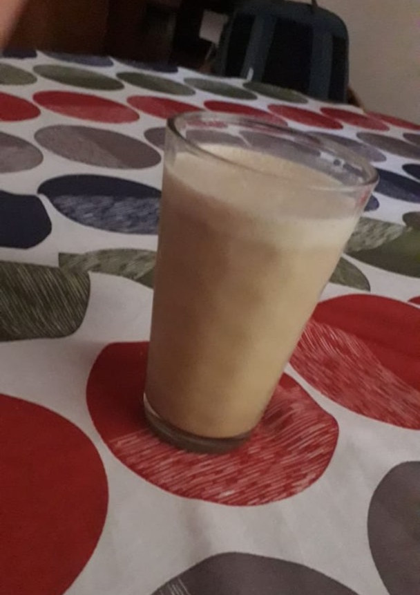 Una foto de Frapuccino de café con dulce de leche