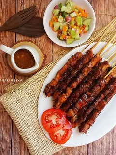 Foto resep Sate Ayam Madura Bumbu Kacang #BandungRecook2_GiaCinta