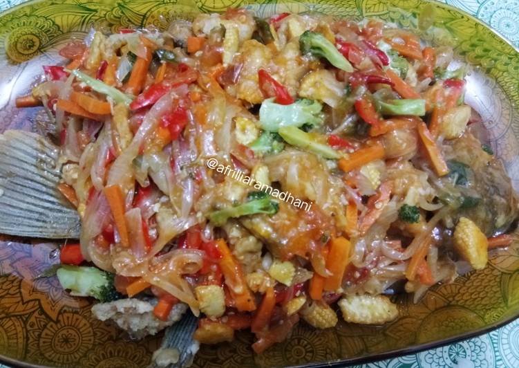 Resep Gurame pedas manis yang Bikin Ngiler