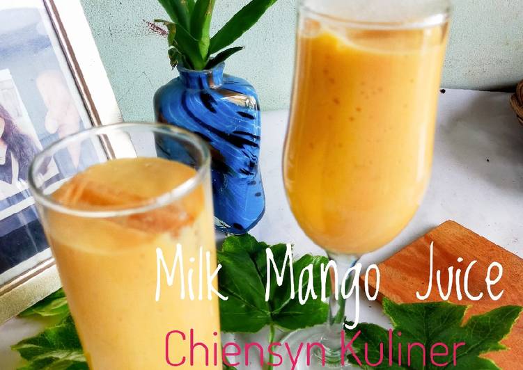 Bagaimana Menyiapkan Milk Mango Juice yang Menggugah Selera