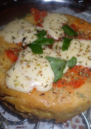 Una foto de Pastel de papas con mozarella.